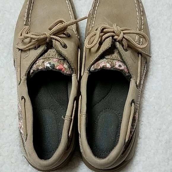 Sparkly Sperry Topsiders Size 7.5 - Picture 5 of 6